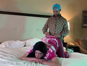 First Time Rapper Fucks Tgirl in Chastity