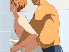 The 19year old virgin twink is wanting the cock of a 55 year old straight mature bear - hentai yaoi