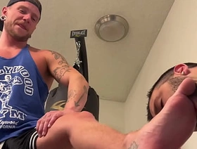 Boxer Colt Spence Bullies Towel Boy Nick Charms and Makes Him Worship Feet FULL SCENE