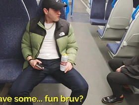 risky anonymous bareback fuck on a night train out of London