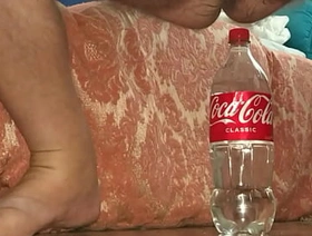 1.25 Litre drink Bottle 23.5 cm deep in my Ass again.