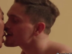 Tight Asian action star fucks man from set