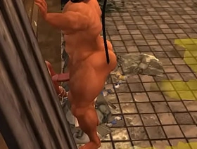 amazing hunk cam heyward gets off in Euro sex club