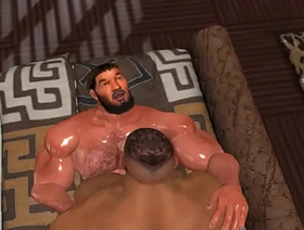 two musclebear football players fuck