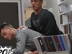 While At The College Library Jock Felix Fox Got His Dick Sucked By His Best Friend Ryan Bailey - TWINKPOP