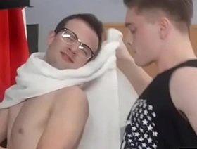 Bully Dominated nerd ass in the locker room @BoyBully