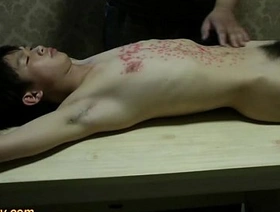 Naked Slave Boy Got Hot Wax