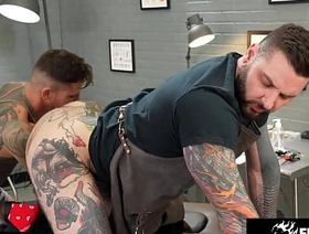 Beefy Tattooer Rosebuded By Jock Fist - Teddy Bryce, Archer Croft - FistingInferno