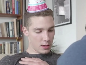 Young men celebrate birthday with raw anal penetration