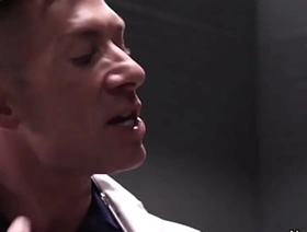 Gay football players anal with doctor in locker room
