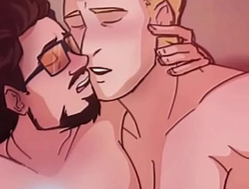 Iron Man x Captain America - Tony Stark x Steve Rogers Stony Marvel gay sex