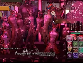 Spellbound [ GAY furry Hentai Game PornPlay ] Ep.1 stripped and bukkake BDSM orgy in front of the crowd
