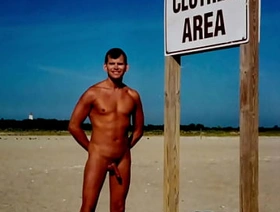 Vintage Naked in Public at Gunnison Beach in New Jersey