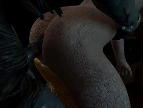 Malenia Is Fucked Standing by Ranni the Witch with a Big Cock
